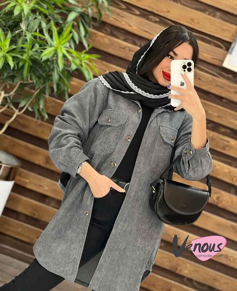 عکس مدل مانتو پشت بلند هلالی