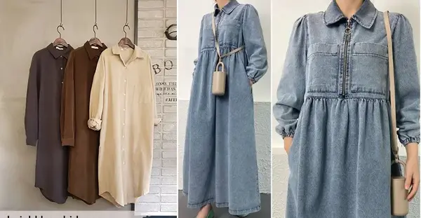 عکس مدل مانتو بلند جلو بسته تابستانی