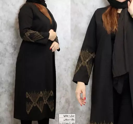 عکس مدل مانتو بلند مجلسی زنانه