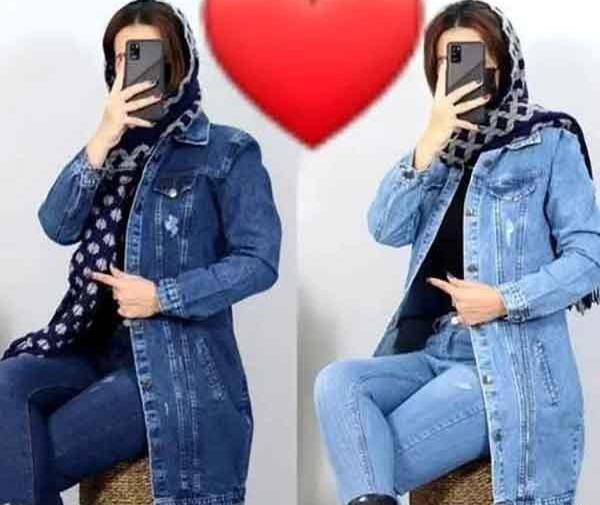 عکس مدل مانتو لی کاغذی بلند جلو بسته