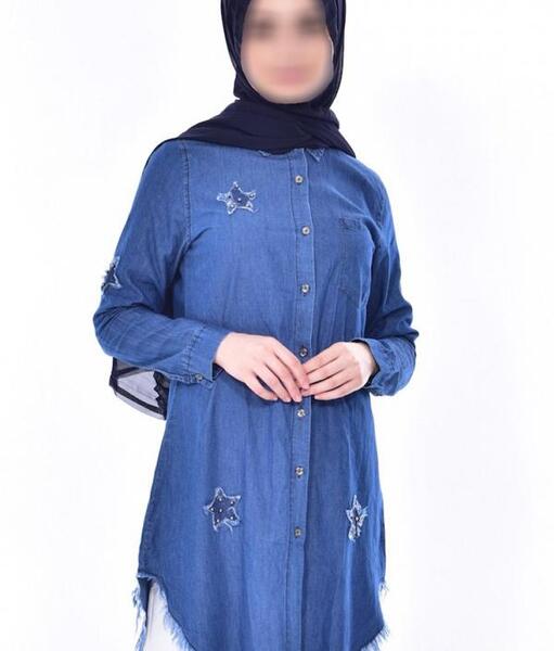 عکس مدل مانتو لی کاغذی بلند جلو بسته