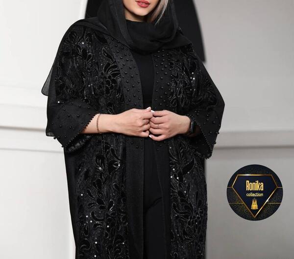عکس مدل مانتو بلند با پارچه کتان لمه