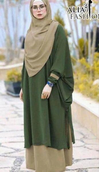 عکس مدل مانتو بلند و گشاد جلو بسته