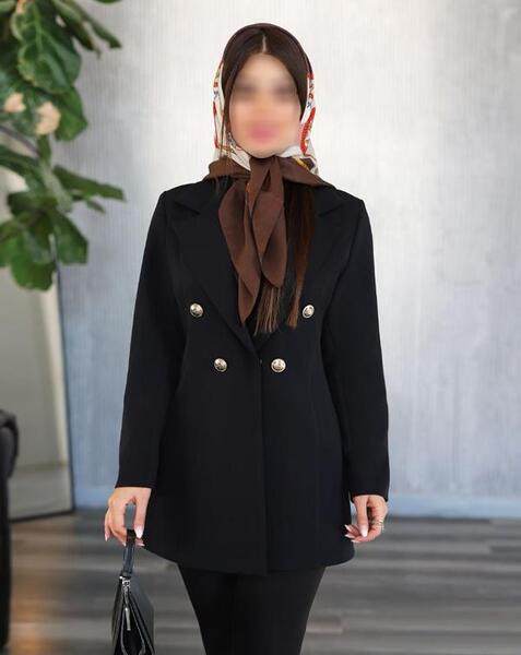 عکس مدل مانتو کتی بلند مشکی