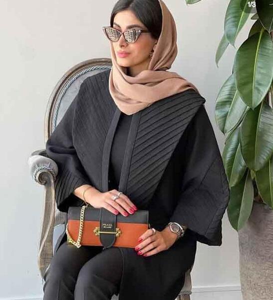 عکس مدل مانتو کتی بلند مشکی