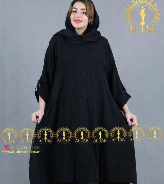 عکس مدل مانتو تمام کلوش بلند جدید