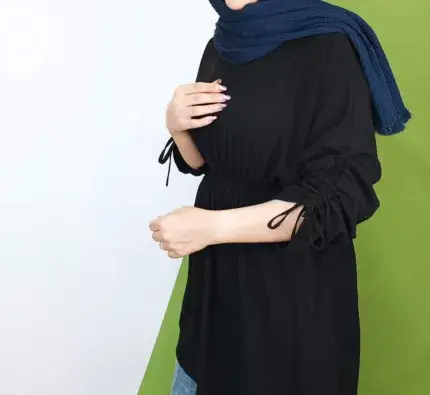 عکس مدل مانتو عروسکی بلند جلو بسته