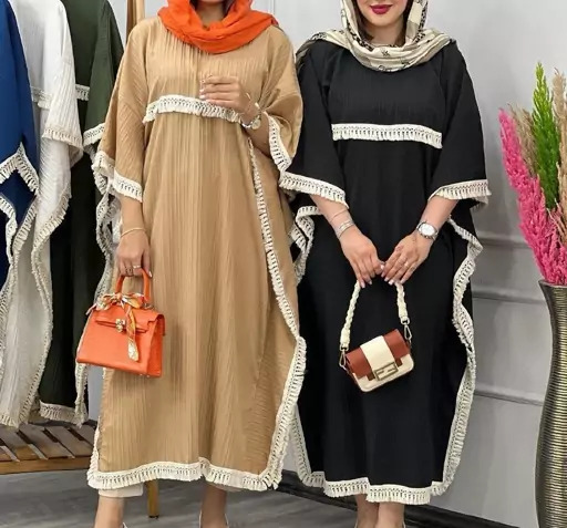 عکس مدل مانتو بلند عبایی دخترانه