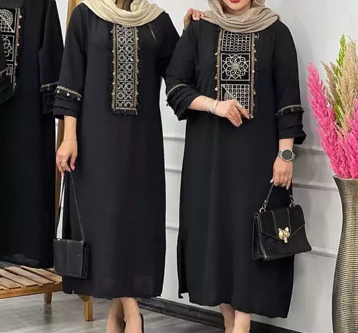 عکس مدل مانتو بلند عبایی دخترانه