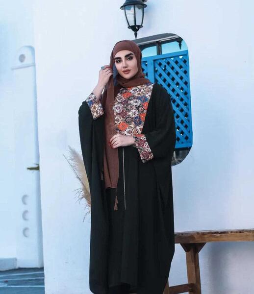 عکس مدل مانتو عبایی بلند شیک
