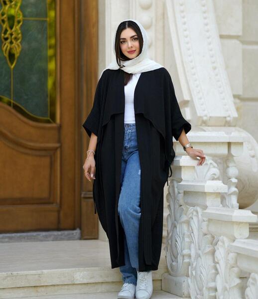 عکس جدیدترین مدل مانتو بلند عبایی