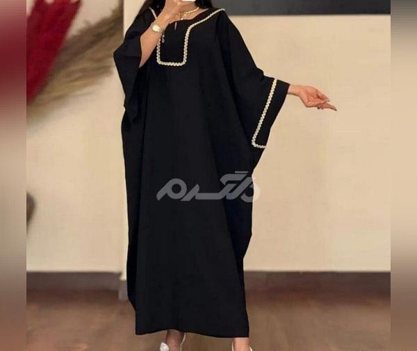 عکس مدل مانتو عربی بلند مشکی