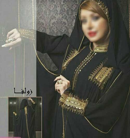 عکس مدل مانتو عربی بلند مشکی