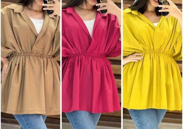 عکس مدل مانتو ابروبادی طرح دار بلند