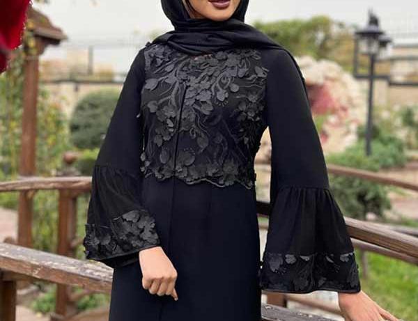 عکس مدل مانتو سیاه بلند شیک