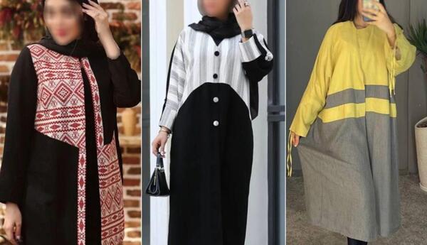 عکس مدل مانتو بلند پارچه شانتون