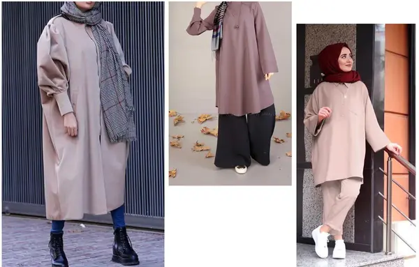 عکس مدل مانتو بلند پارچه شانتون