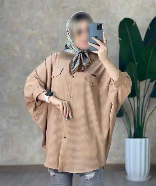 عکس مدل مانتو کیمونو شانتون بلند