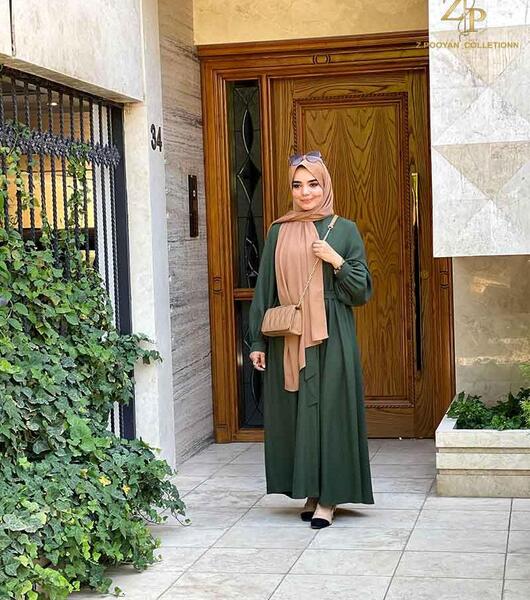 عکس مدل مانتو شانتون مشکی بلند
