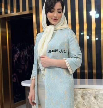 عکس مدل مانتو ژاکارد بلند زنانه