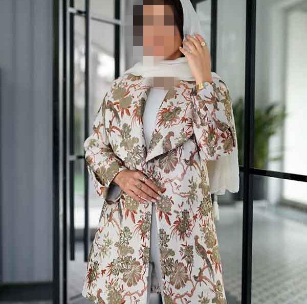 عکس مدل مانتو ژاکارد بلند زنانه