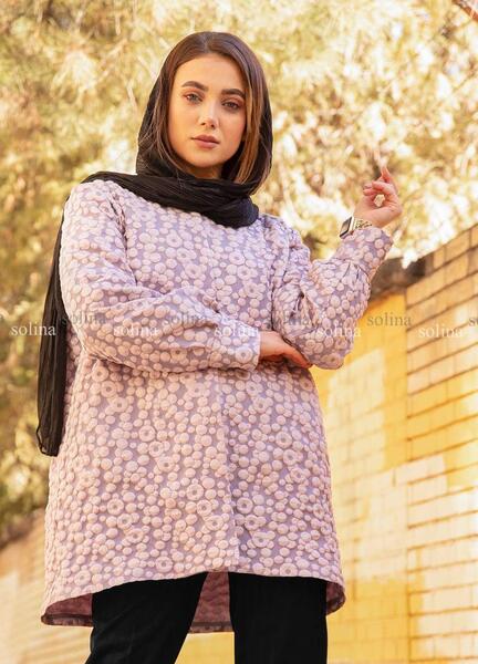 عکس مدل مانتو کتی بلند ژاکارد