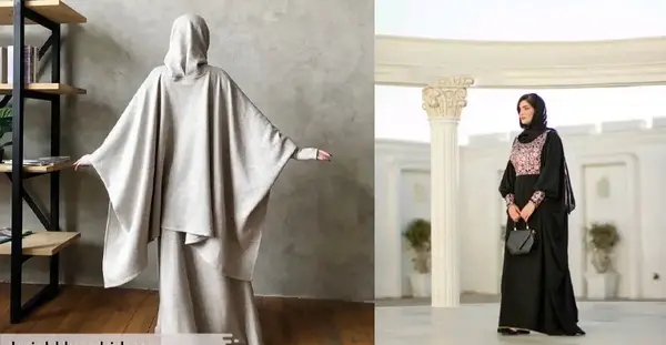 عکس مدل مانتو عربی بلند رنگی