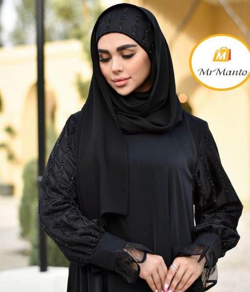 عکس مدل مانتو عربی بلند رنگی