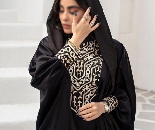 عکس مدل مانتو عربی بلند رنگی