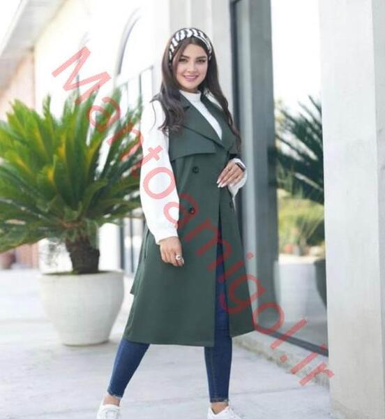 عکس مدل مانتو تابستانی بلند دو تیکه