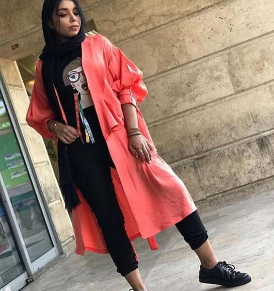 عکس مدل مانتو کوتاه و بلند اسپرت دخترانه