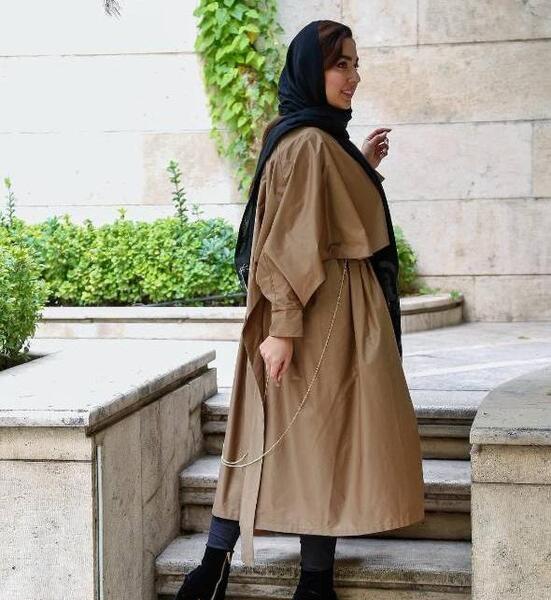 عکس مدل مانتو بلند شیک دخترانه جدید