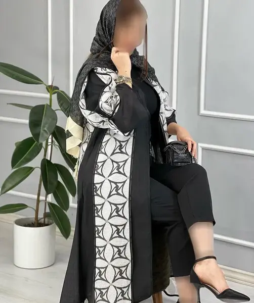 عکس مدل مانتو بلند خیلی شیک دخترانه