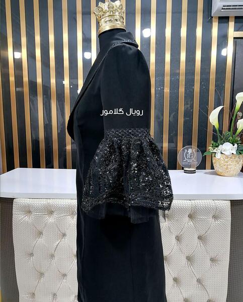 عکس مدل مانتو بلند مشکی خیلی شیک