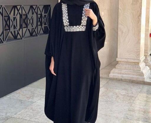 عکس مدل مانتو بلند خلیجی جدید