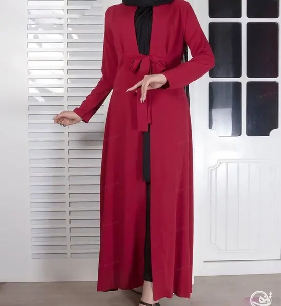 عکس مدل مانتو کرپ حریر بلند مجلسی