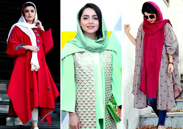 عکس مدل مانتو بلند تا زیر زانو دخترانه