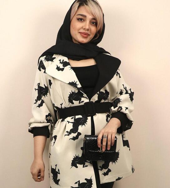عکس مدل مانتو بلند با پارچه پفکی