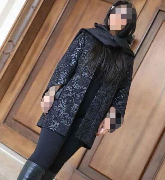 عکس مدل مانتو بلند با پارچه پفکی