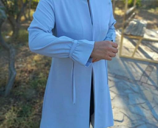 عکس مدل مانتو پشت پیله دار بلند