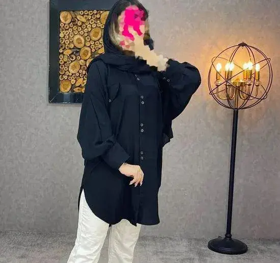 عکس مدل مانتو خفاشی استین مچی بلند