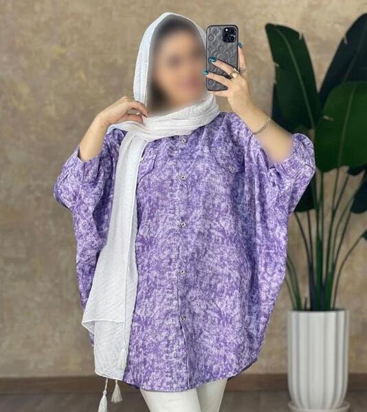 عکس مدل مانتو استین کیمونو تابستانی بلند
