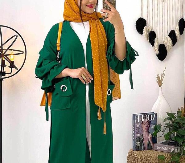 عکس مدل مانتو ابروبادی بلند شیک