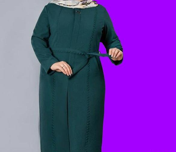 عکس مدل مانتو ابروبادی بلند برای افراد چاق