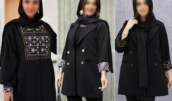 عکس مدل مانتو مشکی جدید مازراتی