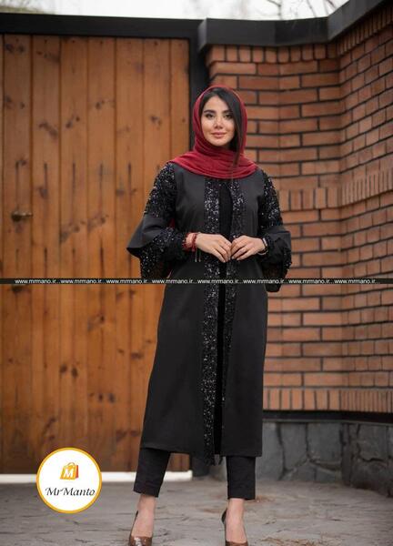 عکس مدل مانتو مشکی جدید مازراتی