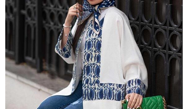 عکس مدل مانتو جدید با پارچه هندی