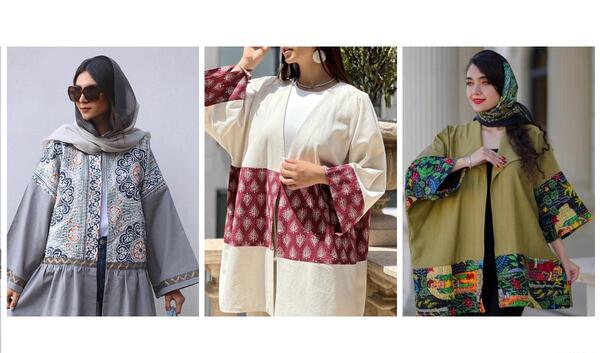 عکس مدل مانتو جدید با پارچه هندی