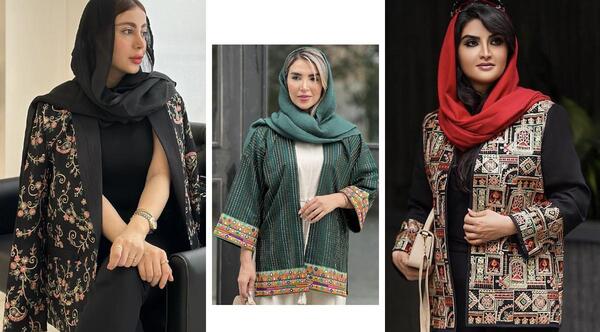 عکس مدل مانتو جدید با پارچه هندی