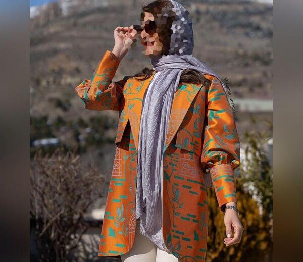 عکس مدل مانتو جدید با پارچه هندی